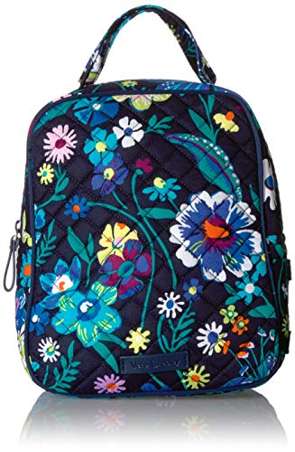 Vera Bradley Women's Signature Cotton Lunch Bunch Lunch Bag, Moonlight Garden, One Size