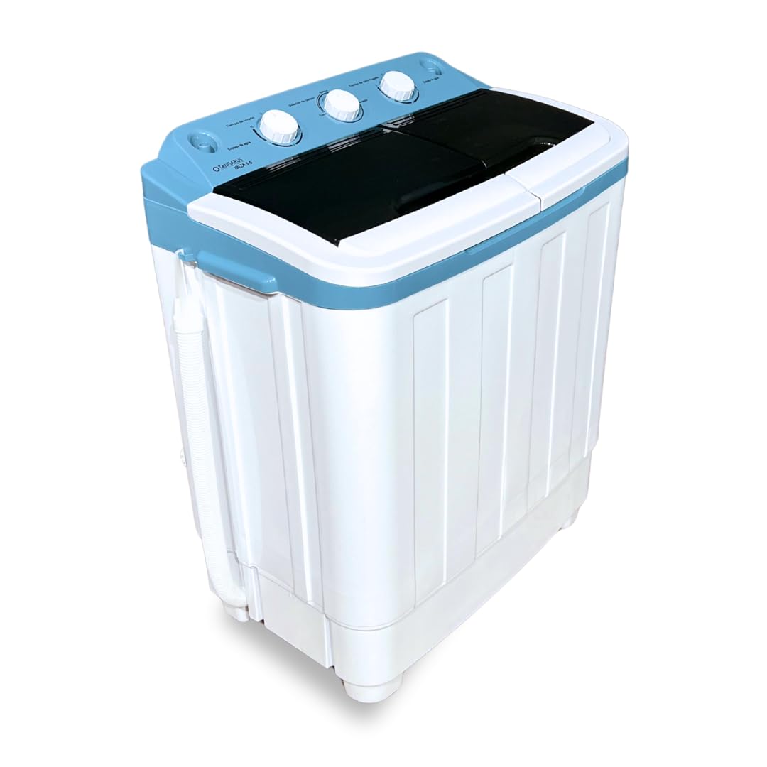 Tangarus Lavadora Portátil Ibiza 5,5Kg - Compacta, Eficiente y Sin Instalación Previa para Tus Aventuras y Uso Diario - Ideal para Camping Con Funda Protectora