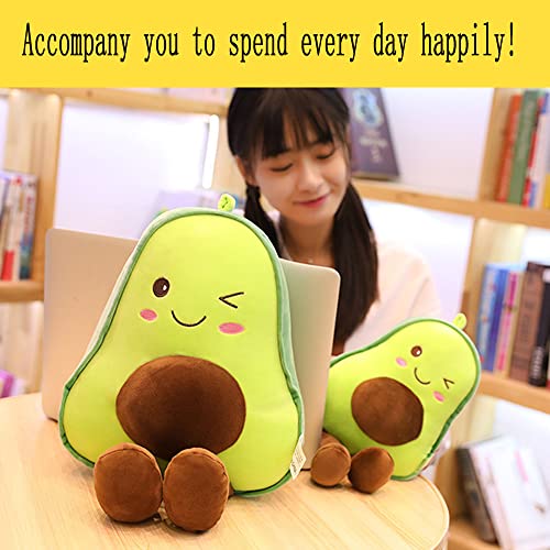Laxier Avocado Pillow Plush Toy Cute Creative Fruit Rag Doll Pillow Men And Women Gift (Avocado, Small (11.5")) #TOP5