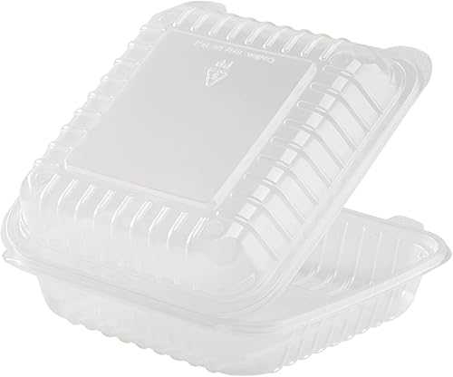 Miniatura 6 de Karat - Contenedor con bisagras de PP de 8 x 8 pulgadas (Caja de 250)