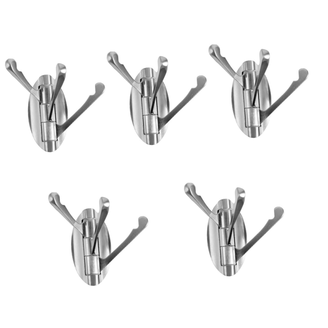 UKCOCO 5piezas Gancho De Pared De Giratorio De Aleación De Zinc Para Almacenamiento Casa Colgador De y Toallas Para Cocina y Baño