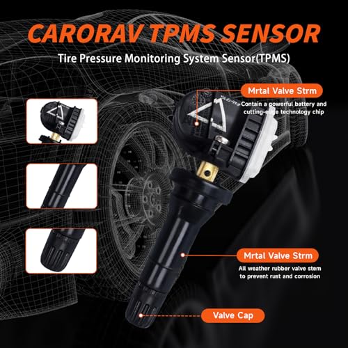 Set of 4 TPMS Tire Pressure Sensor 433MHZ Compatible with Ford Taurus Explorer Focus F-150 F Series SD S-MAX Mustang Fuxing Edge Transit Lincoln Mainland MBZ Nautilus MKC MKX Replaces#F2GZ1A189B by ATURMC - Used condition - Image 6