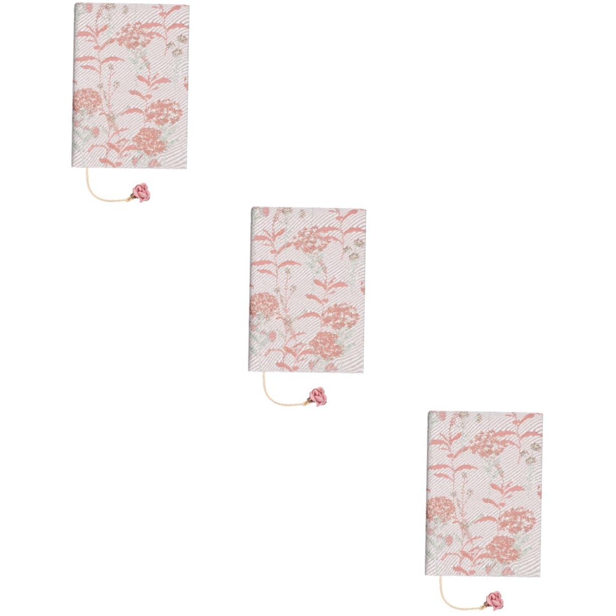 NUOBESTY 3stücke Buchhülle Aesthetic Floral Schutzumschlag Aus Stoff Für Bücher Dekorativer Buchschoner Mit Praktischem Lesezeichen Vielseitig Für Notizbücher Und Scrapbooks