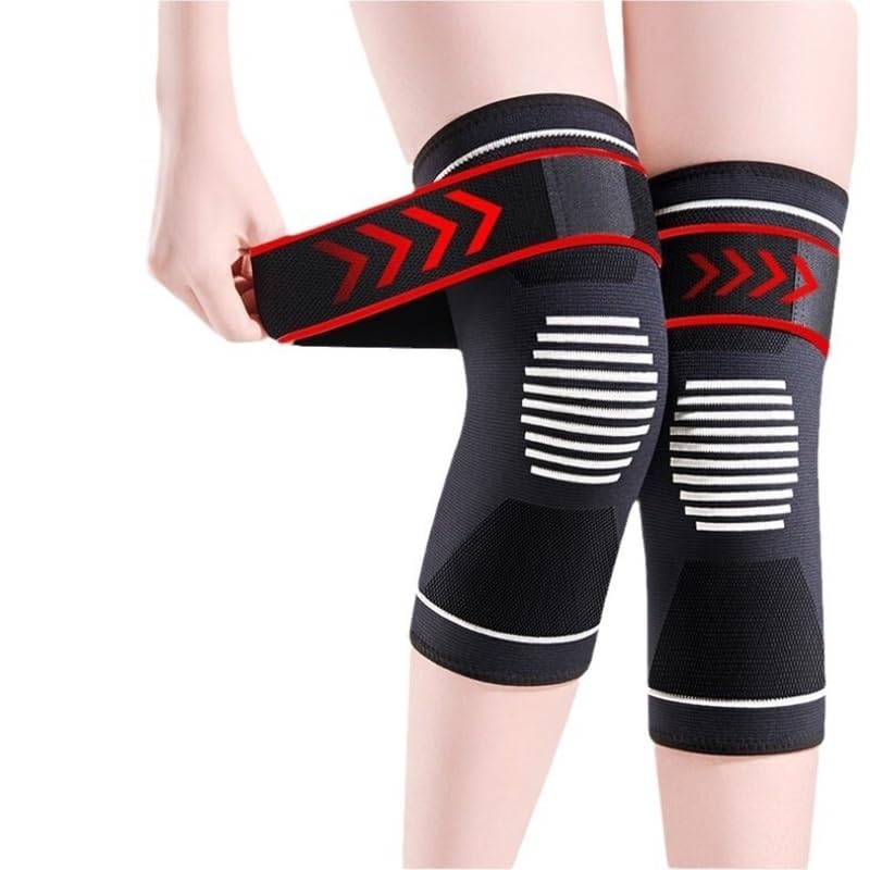 Exercise, protection Wormwood Kneepads With Heating for The Elderly Male Heating Kneepads Female Straps for Fitness, cycling, running, playing football
