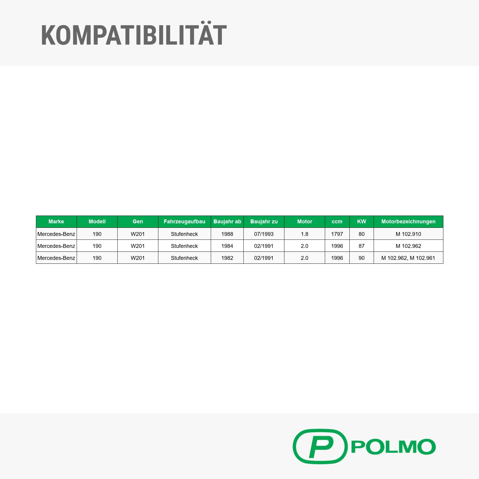 POLMOstrow Auspuff Mitteltopf für Mercedes-Benz 190 W201 1.8 2.0 Stufenheck 1982-07.1993