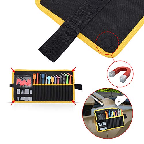 Winjun Autofolie Wrap Stick Micro Mini Rakel Set mit Microfaser Kante für Folierungs Installation Werkzeug