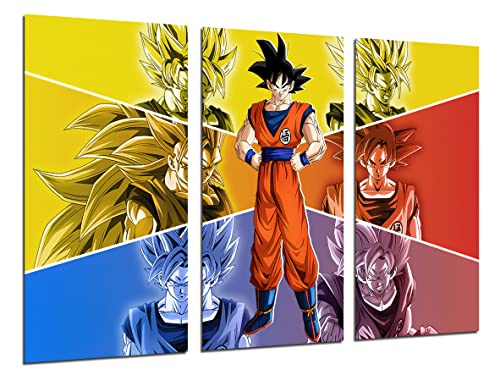 Cuadro Moderno Fotografico Vídeo juego, Dragon Ball, Son Goku, , 97 x 62 cm, ref. 27338