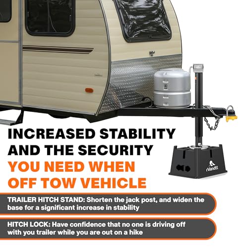Travel Trailer/Toy Hauler Leveling, Stability, and Security Kit - Two Axle Leveling kit, Trailer Hitch Stand, Stabilizer Pads, Wheel Chocks, Hitch Lock, Custom Bags, and More!