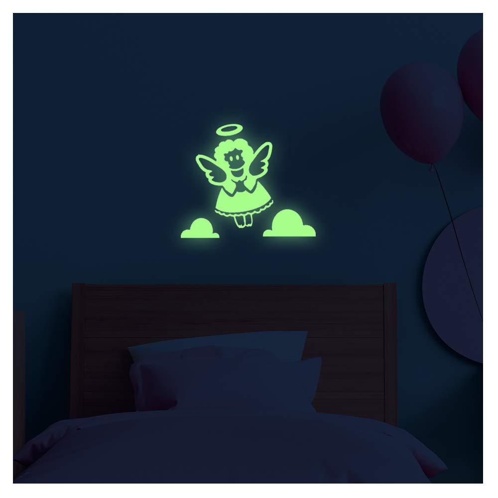 Ambiance Sticker Children's Glow in The Dark Angel 25 x 20 cm, Angel2, 25x20