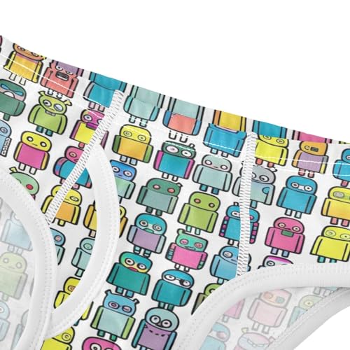 ALAZA Bird Polka Dot Navy Blue Boys' Briefs Soft Underwear Available in Sizes 2t-8y4