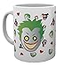 DC komiksy kubek 'Emoji Harley And Joker', wielokolorowy