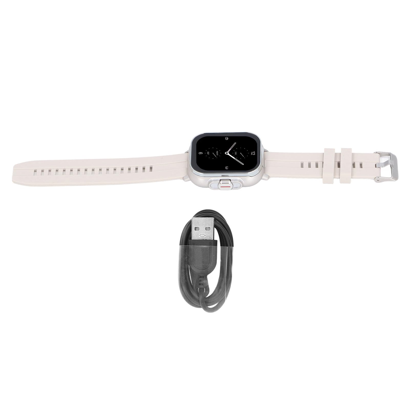 Cocoarm Montre Intelligente 2 en 1 avec écouteurs Bluetooth, NFC (Silver