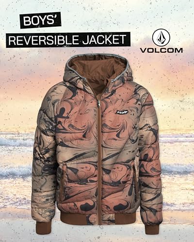 Veste d'hiver isolée durable Volcom doudoune réversible chaude - 3