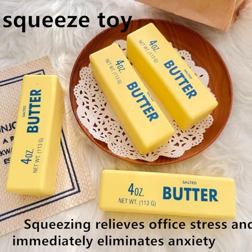 Butter Cheese Modeling Sensory Stress-Relieving Toys, with Soft, squeezable Squishy ice Nice Cube Shapes, Slow Rebound are Suitable for Children and Adults to Relieve Anxiety and Stress — view 2