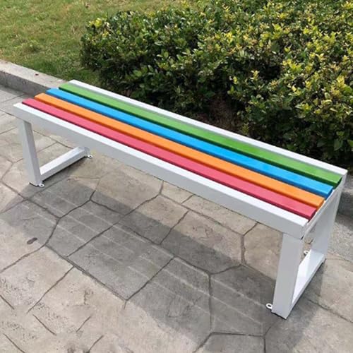 Banc de jardin 800 LB de résistance structure métal et lattes bois haute qualité