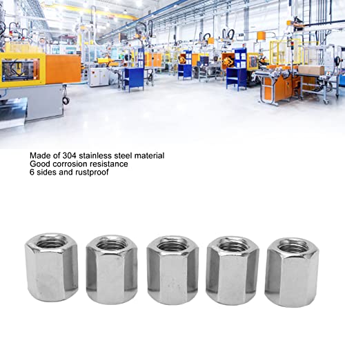 Écrou d'accouplement hexagonal M16 en inox 304 long de 30mm pour tiges filetées