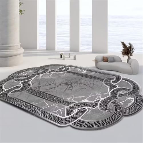 Tapis de centre de salon moderne gris pour sublimer l'espace table basse - 2