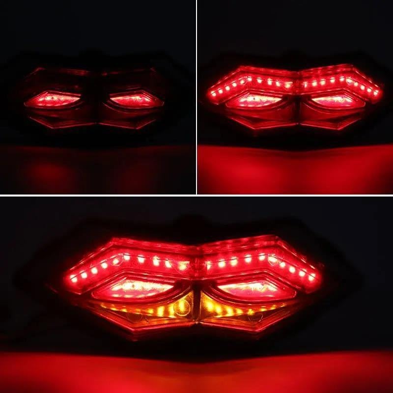 バイク用LEDリアテールライト ブレーキウィンカー に適合する ニンジャ 250R 300 2013 2014 2015 2016