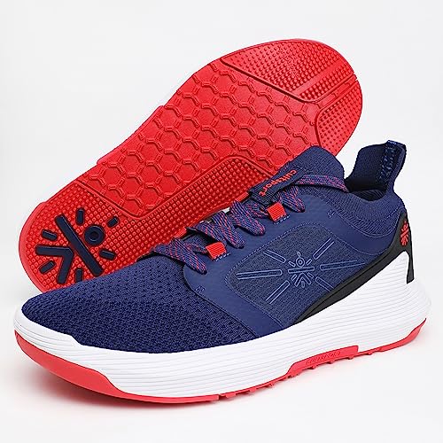 Image of Men's Crosstrain Training Shoes, Mesh Upper, Enhanced Grip, Multi-Directional Flexibility, Pull Tabs, Lace-Up, High Energy Return, Sporty Footwear for Men