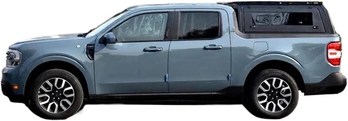 4X4 Steel Auto Accessories Pickup Truck Bed Camper Shells Hardtop with Wiindoe Tub Canopy Topper Compatible with Pickups & Ford Maverick 2023