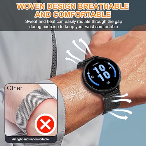 Correa metálica para Garmin Vivoactive 5 y otros modelos miniatura 6