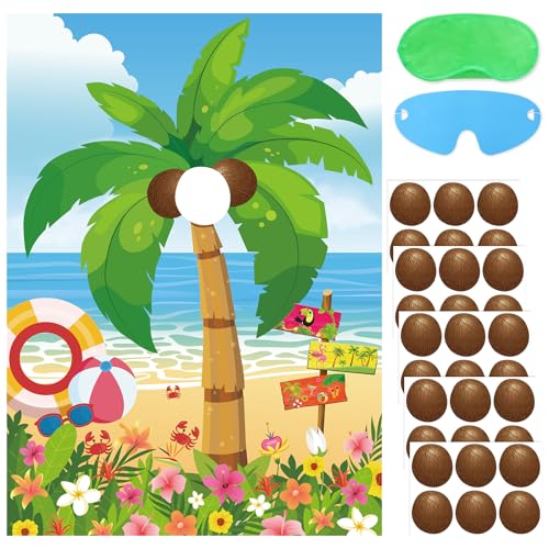 Hawaiian Luau Party Games for Kids Birthday Pin The...