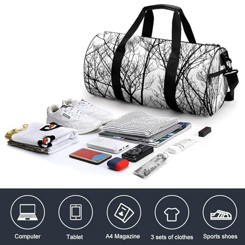 Sac week-end branches noires pour voyager léger sans s'encombrer - 4