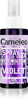Cameleo - Spray & Go - Spray de color para el cabello - Lila - Para cabello rubio, rubio platino y gris - simplemente rocíe y listo - semipermanente - resultado inmediato - Color de pelo en spray de