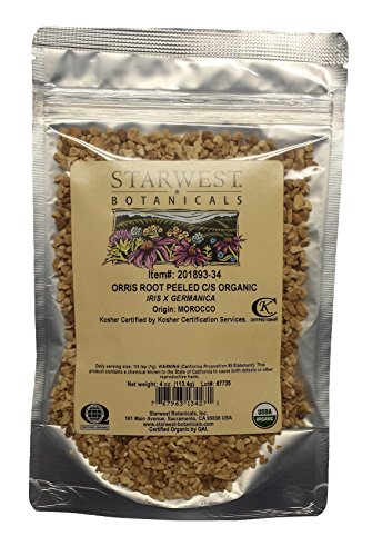 Starwest Botanicals ORRIS ROOT PEELED C/S ORG 4 OZ