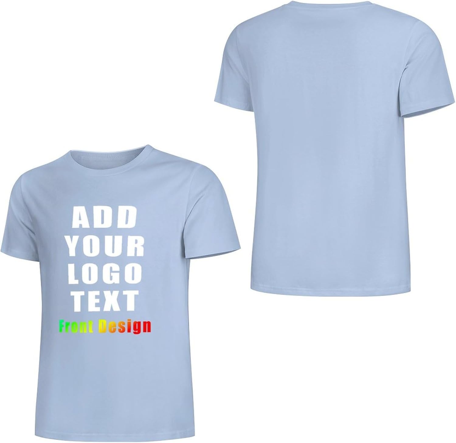 Custom Unisex T-Shirt for Men&Women, Personalized Add Text Image Logo to Front - Image 5