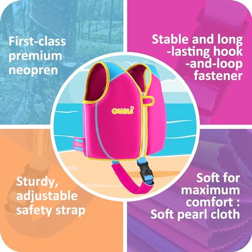 Image of Toddler Swim Vest, Neoprene Trainer with Adjustable Straps and Crotch Strap