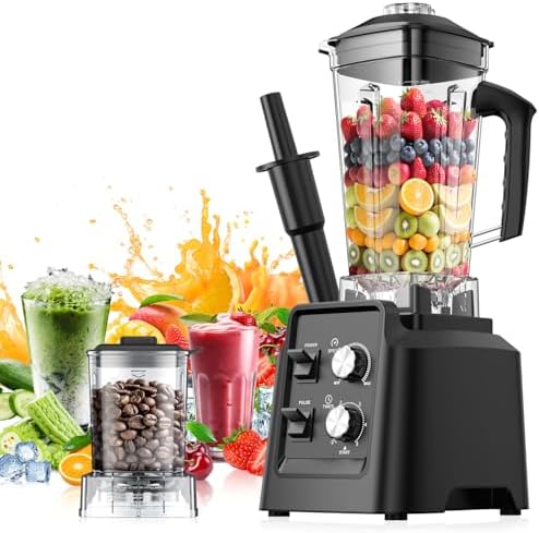 Blender, 68Oz. Countertop Blenders with 20Oz. Grinder, 28000 RPM ...