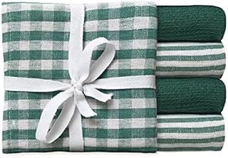E.L EURO LINEN Tea Towels  100% Cotton Kitchen Tea towels- Pack of 3 Tea Towels - Absorbent Tea Towels set - 45 x 70 cm 3 Pcs Gift Packed Tea Towels - (Pack of 3, Teal)