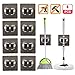 Produktbild Mop Besen Halter, 8 Stück Wandmontage 3M Sebstklebend Werkzeughalter Gerätehalter Besenhalterung Clip Aufbewahrung Organiser Haken Kleiderbügel Rack für Badezimmer Küche Garten Garage, Ohne Bohren