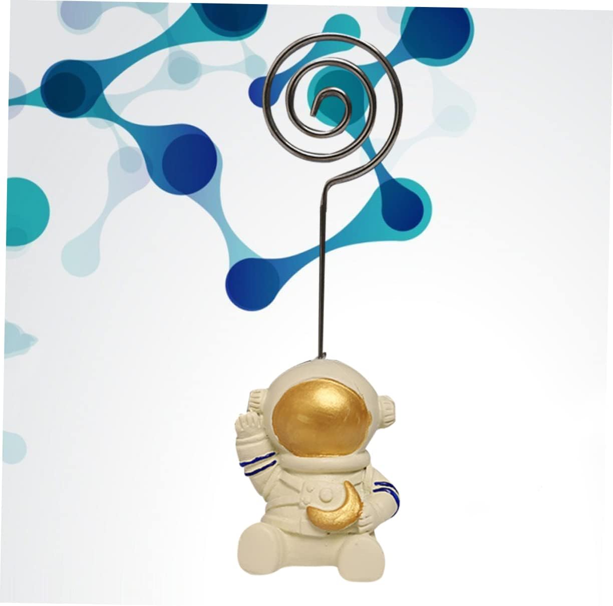 NUOBESTY Wave Astronaut Photo Clip Holder Decorative Paper Clip for Home Office School