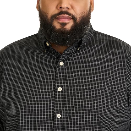 Van Heusen Men's Big and Tall Wrinkle Free Short Sleeve Button Down Twill Shirt4