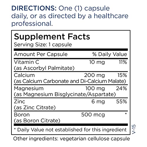 Metabolic Maintenance Cal Mag Zinc Complex - Calcium Supplement With Magnesium, Boron + Zinc - Minerals For Bone + Heart Support, No Fillers (240 Capsules) #TOP3