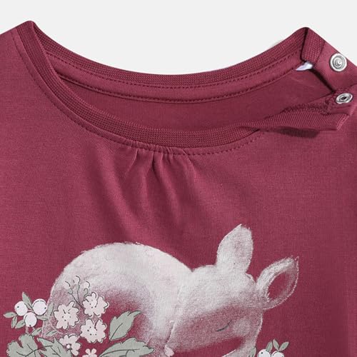 Image of Mothercare Baby Girls T-Shirt Arctic Berry Print Full Sleeve