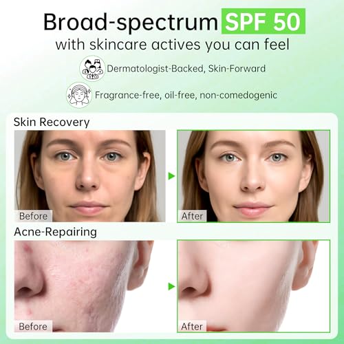 CHANGARLOAD Tinted Sunscreen for Face & Body – Madagascar Centella SPF 50+, Mineral with Tinted Moisturizer, Hyaluronic Acid & Niacinamide, Lightweight Korean Skin Care Sunblock, 50ml