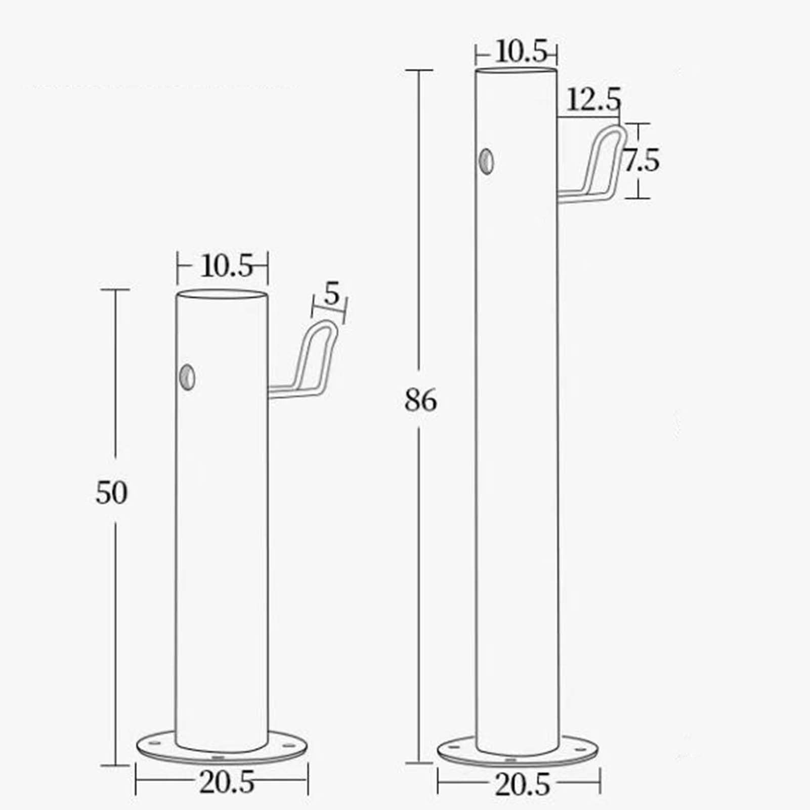 Colonna d'acqua verticale in acciaio inox con rubinetto, supporto per tubo da giardino autoportante per fontana decorativa per esterni, perfetto per terrazze e giardini