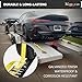 MorScan 8 Pack E-Track Roller Idler Fitting, Heavy Duty Swivel Tie Down Anchors Fit E Track Ratchet Straps, Wheel Straps - Trailer Tie-Down for ATV, UTV, Car, Enclosed Trailers, Truck, Flatbeds