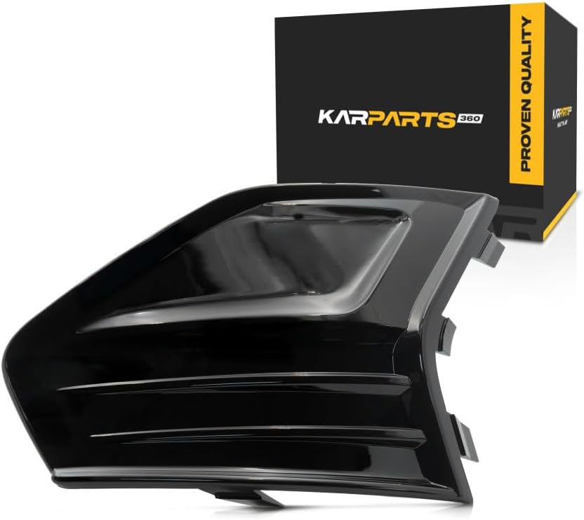 For Ford Fusion 2019 2020 Fog Light Cover Driver Side | PP Plastic | Painted Black | Replacement For FO1038183 | 191275769515