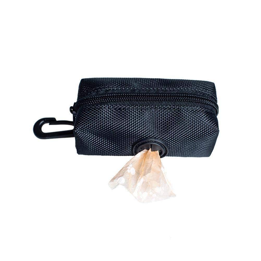 Portable Dog Poop Bag Dispenser Pouch Leash Attachment Excluding Poop Bags, Pet Dispenser Bag Fabric Bag Holder Waste Light Poop
