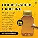 Mann Lake Refillable Hourglass Honey Jars | 8 oz Plastic Containers with Yellow Flip-Top Lids | Empty Bottles for Honey Storage & Dispensing | 24-Pack (Honey Not Included)