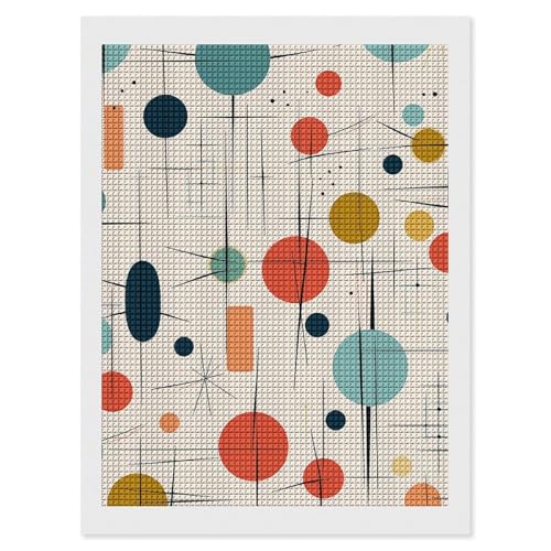 Peinture diamant 5D carrée pour créer une décoration de maison et bureau style rétro