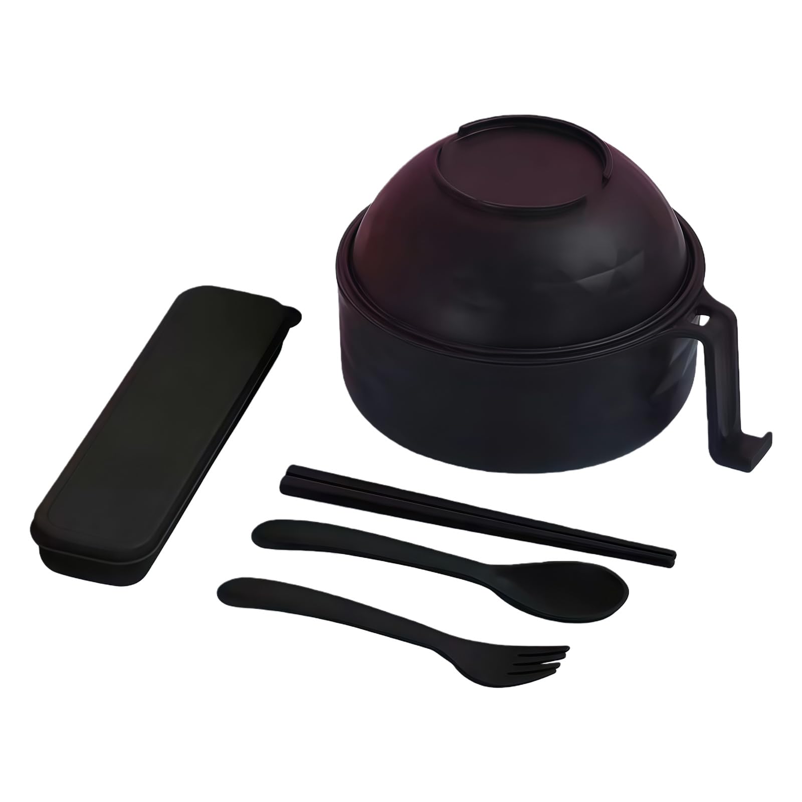 hogtnd All in Ramen Microwave Bowl with Strainer Lid, Eating Accessory for Effortless Meal Preparation Pasta Bowl