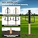 8 LB T Post Driver,Heavy Duty Fence Post Drive with Handles,Metal Post Pounder for Driving,Simple to Use (Black)