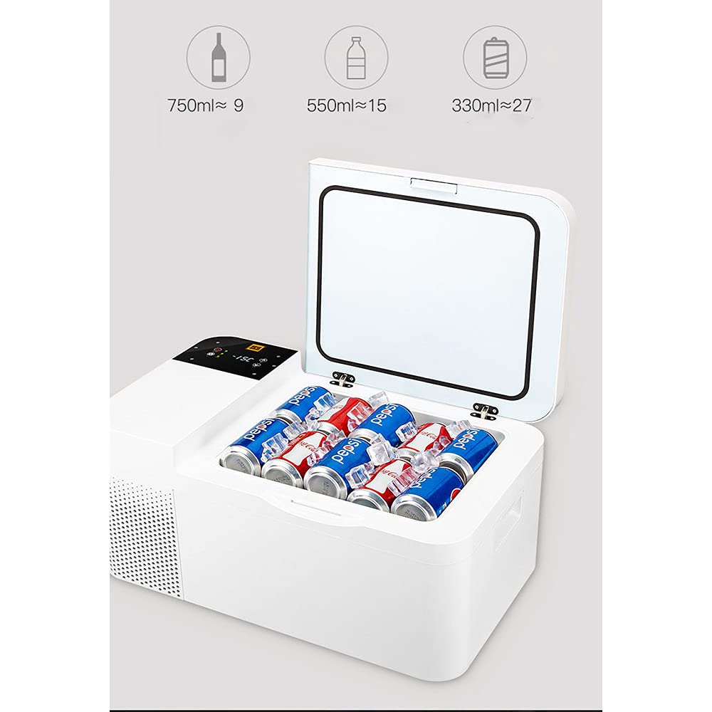 XIAOLIN 16l Sprężarka Car Lodówka Insulina Kosmetyczna Mleka Mleka Mleka Mini Zamrażarka 12v / 24 V Car Home 220 V