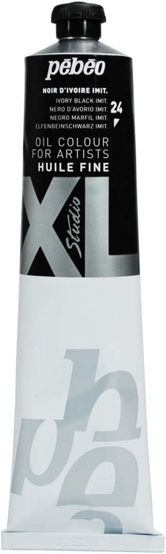 Fine Oil XL 200 ML Oil Painting Black Ivory Oil Pébéo Oil Painting Black Ivory Imitation 200 ML, (200024)