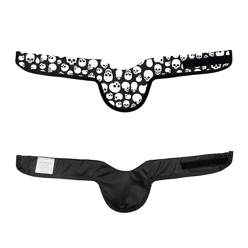 Miniatura 4 de Escudo tiroideo SS1B suave sin plomo - Sin plomo vital 0.020 in - Cierre de velcro - Fabricado en Estados Unidos (talla única, calavera)